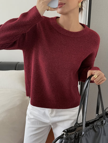 Women's Classic Knit Crewneck Sweater