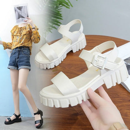 Women's Chunky Platform Buckle Strap Sandals