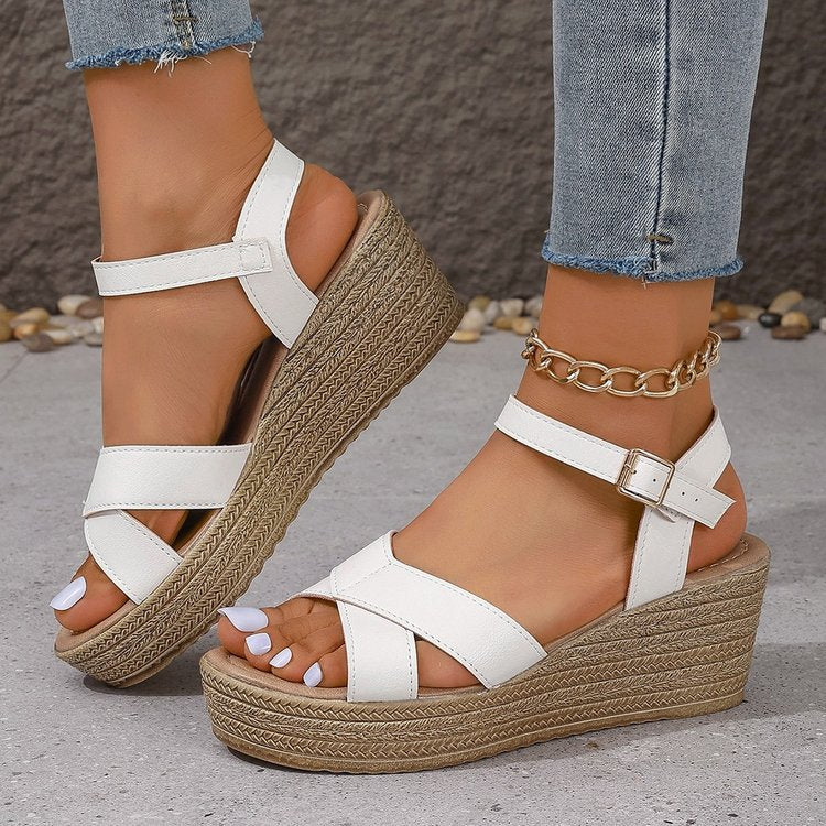 Women's Platform Wedge Strappy Sandals