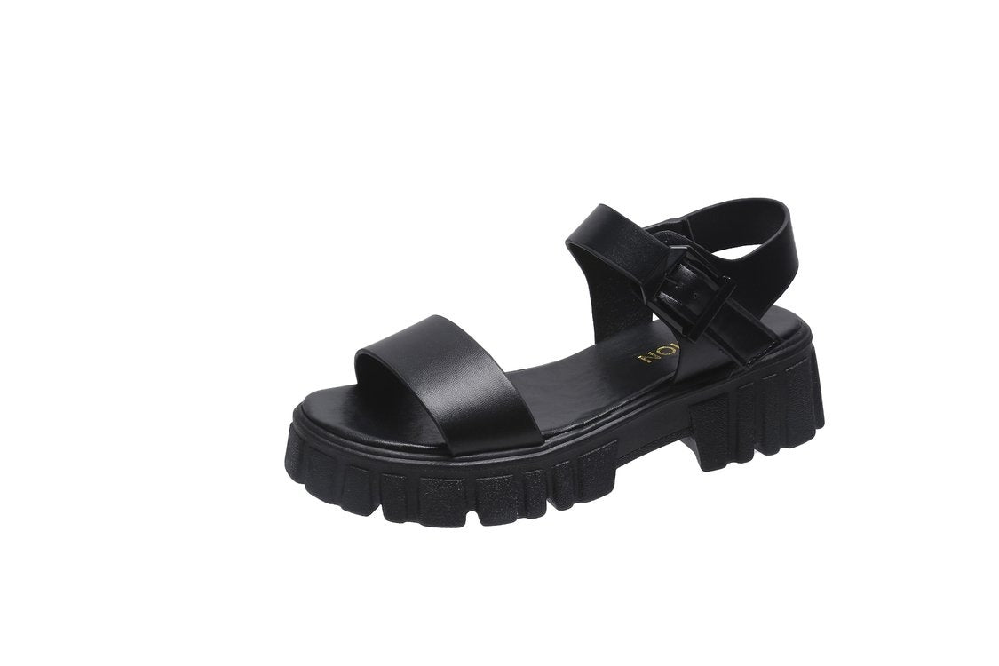 Women's Chunky Platform Buckle Strap Sandals