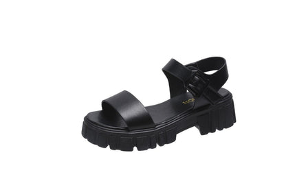 Women's Chunky Platform Buckle Strap Sandals