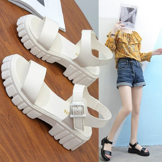 Women's Chunky Platform Buckle Strap Sandals