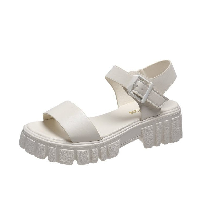 Women's Chunky Platform Buckle Strap Sandals