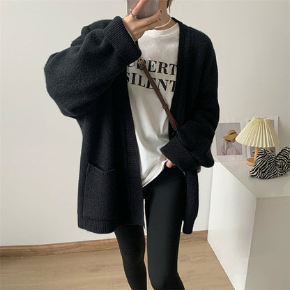 Cozy Oversized Button-Up Cardigan for Women